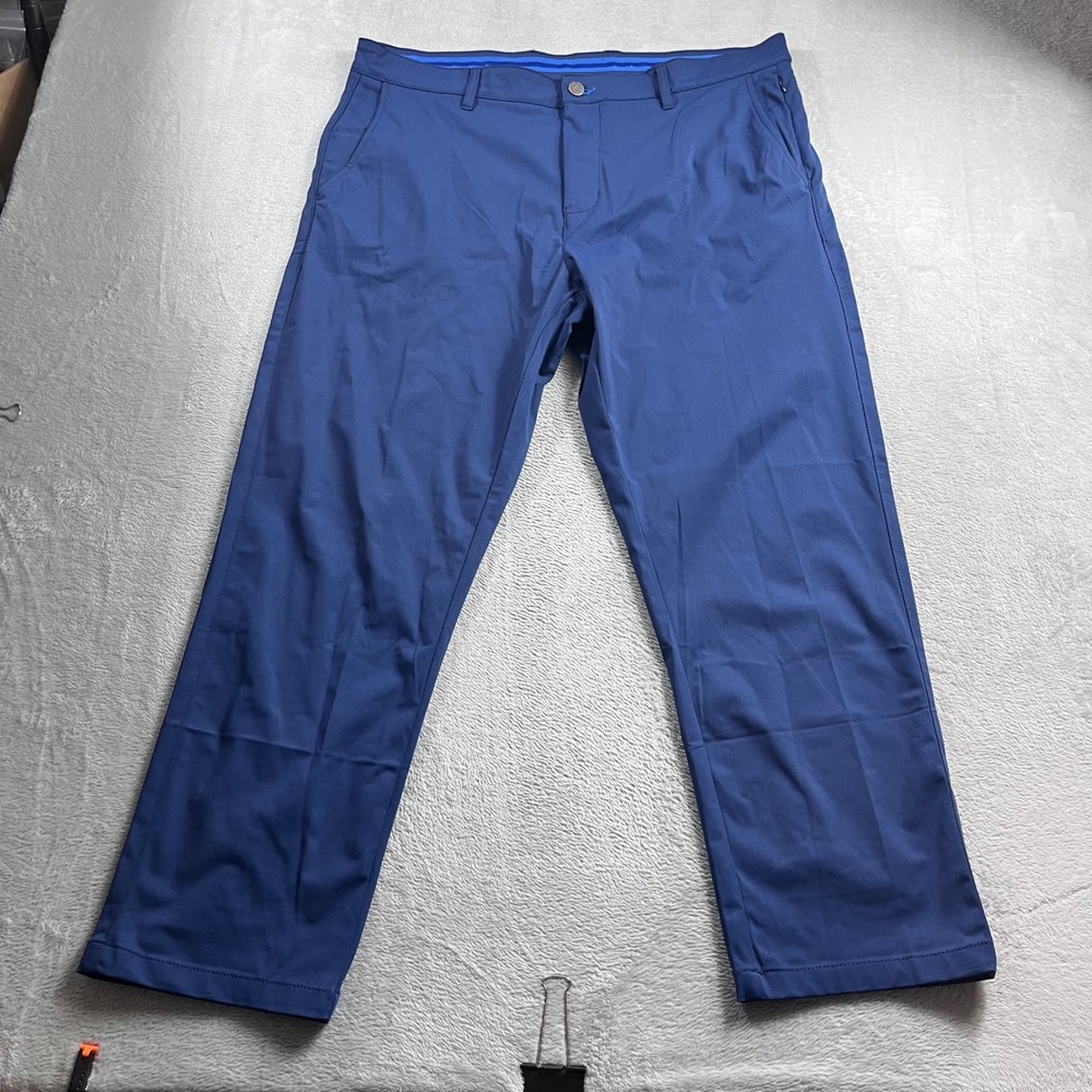 Twillory Technical Fabric Tailored Fit Pants Mens 38x30 Navy Blue Performance
